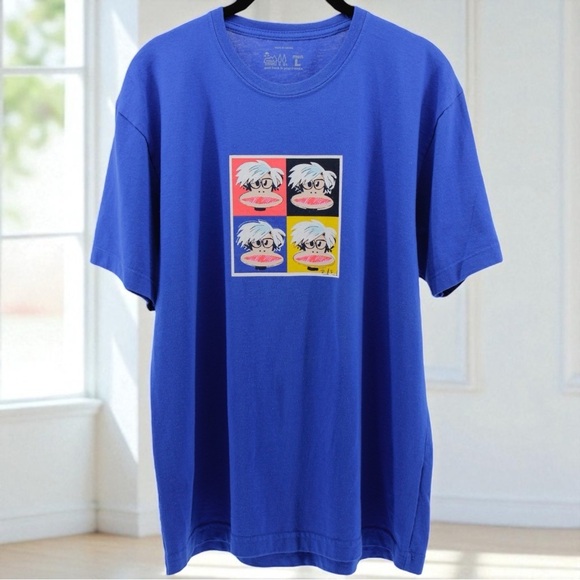 Paul Frank Bright Blue Artsy Basic Tee Comfort Relaxation Weekend Men’s Size L - Picture 1 of 8